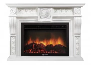 Электрокамин с широким очагом 2D Electrolux Vittoriano 30 Белый с очагом 31 дюйм (EFP/P - 3020LS)