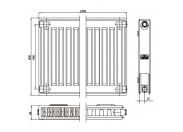 Стальной панельный радиатор Тип 21 Kermi FTV(FKV) 12 300x2300