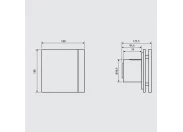 Вытяжка для ванной диаметр 100 мм Soler & palau SILENT-100 CZ DESIGN