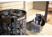 Электрическая печь Harvia Cilindro PC90 Black Steel со встроенным пультом