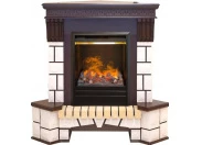 Электрокамин с классическим очагом 3D Real-flame Stone Corner new STD/EUG 3D Olympic