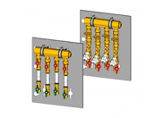Коллекторный модуль Giacomini этажный 1"1/2 х 3/4" - 6 выходов (GE550Y181(уточнить))