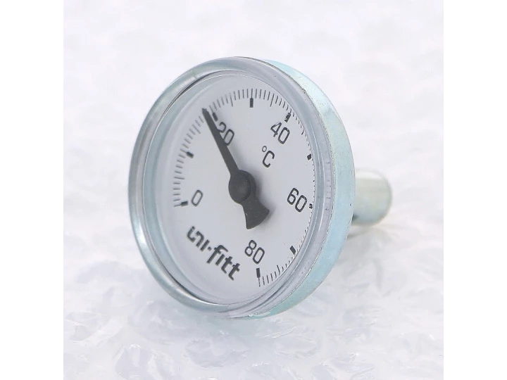 Термометр погружной аксиальный 1/2" UNI-FITT 60'C, диаметр 33 мм
