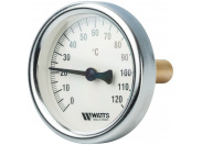 Watts  F+R801(T) 63/50 Термометр биметаллический  с погружной гильзой  63 мм, штуцер 50 мм