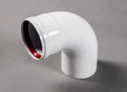 Колено алюминиевое 45 гр. д.80 мм (папа/мама) 