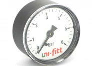 Манометр аксиальный 1/4" UNI-FITT 10 бар 50 мм 