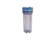Фильтр прозрачный Waterstry SL 1/2"-10" (0,6-8,8 бар, картридж PP 10 мкм, кронштейн, ключ) (NW-BR10F-1/2") 