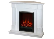 Электрокамин с классическим очагом 2D Real-flame Andrea Corner STD/EUG WT (WT-F513) с очагом Eugene