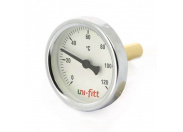 Термометр погружной аксиальный 1/2" UNI-FITT 80'C, диаметр 40 мм