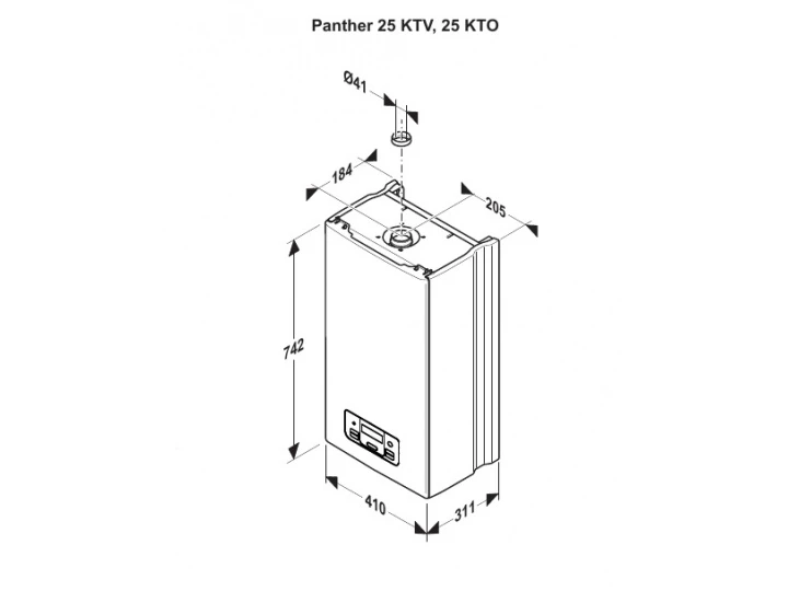 Газовый настенный котел protherm пантера