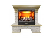 Электрокамин с широким очагом 3D Real-flame Rockland Lux 25/25,5 WT 3D Firestar 25,5