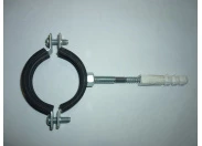 Кронштейн 1 1/2' д/стальной трубы металл с резин уплотнителем