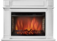 Электрокамин с широким очагом 2D Electrolux Piazza 30 (белый) с очагом 31 дюйма (EFP/P - 3320RLS)