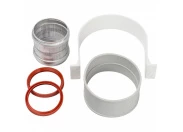 Комплект  для соединения коаксиального дымохода 60/100, с хомутом 