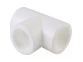 Политэк  d=25 Тройник для полипропиленовых труб под сварку (цвет белый) - Фото №1